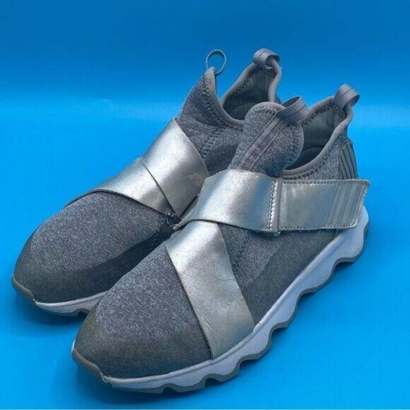 Sorel Kinetic Scalloped Sole Trainer In Grey - Picture 1 of 4